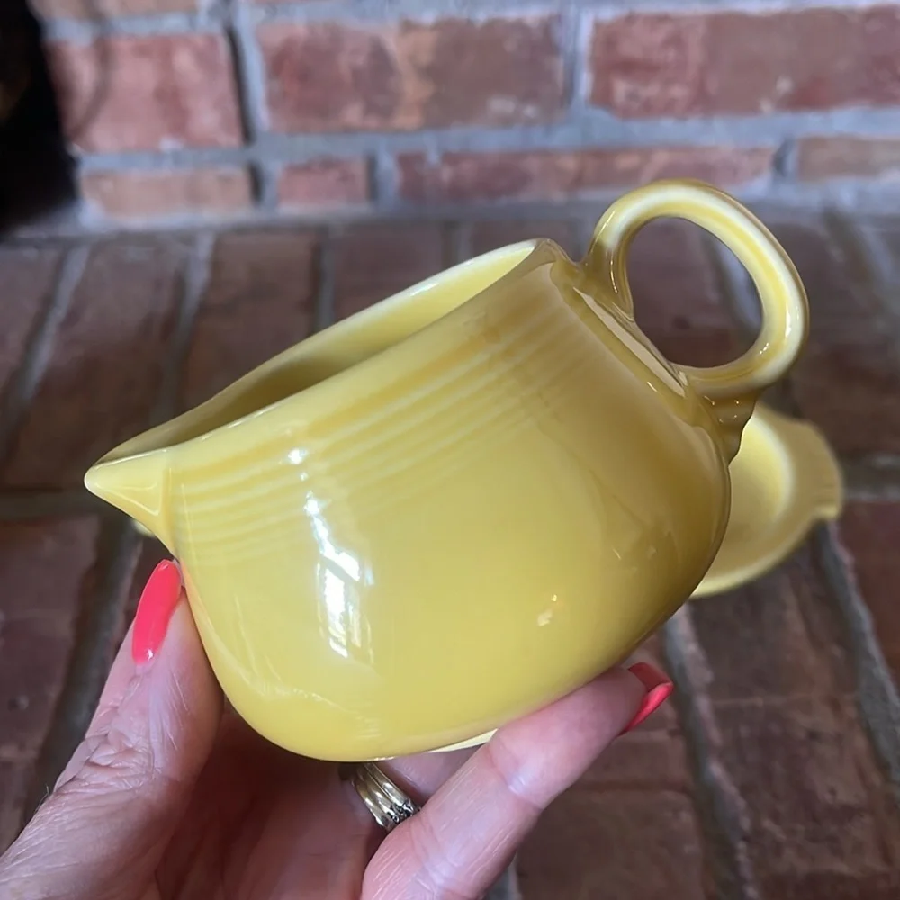 Fiesta Sunflower Yellow Sugar Cream Tray Set